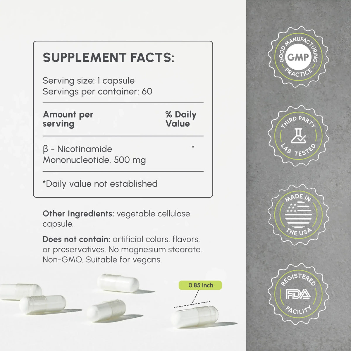 Pure NMN Capsules – Cellular Energy & Healthy Aging