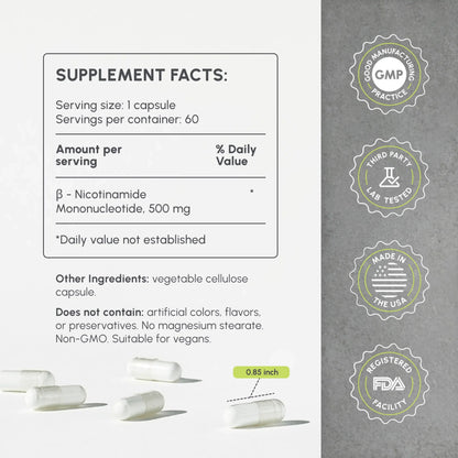 Pure NMN Capsules – Cellular Energy & Healthy Aging